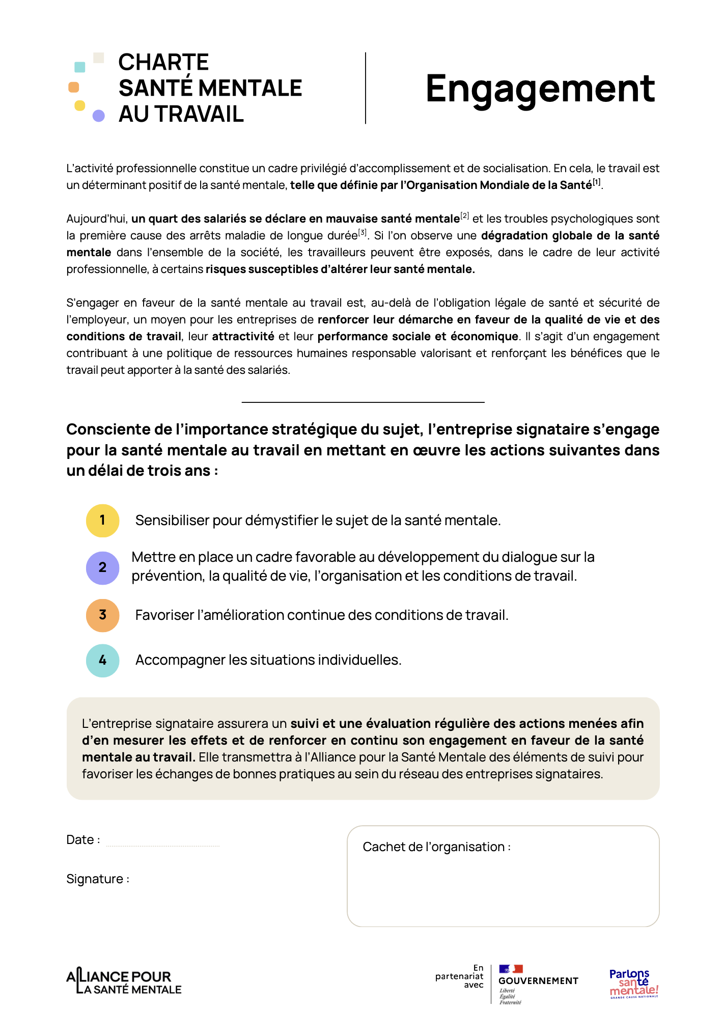 Santé mentale au travail : l’Alliance s’adresse aux dirigeants et lance la 1ère Charte dédiée aux côtés du Gouvernement