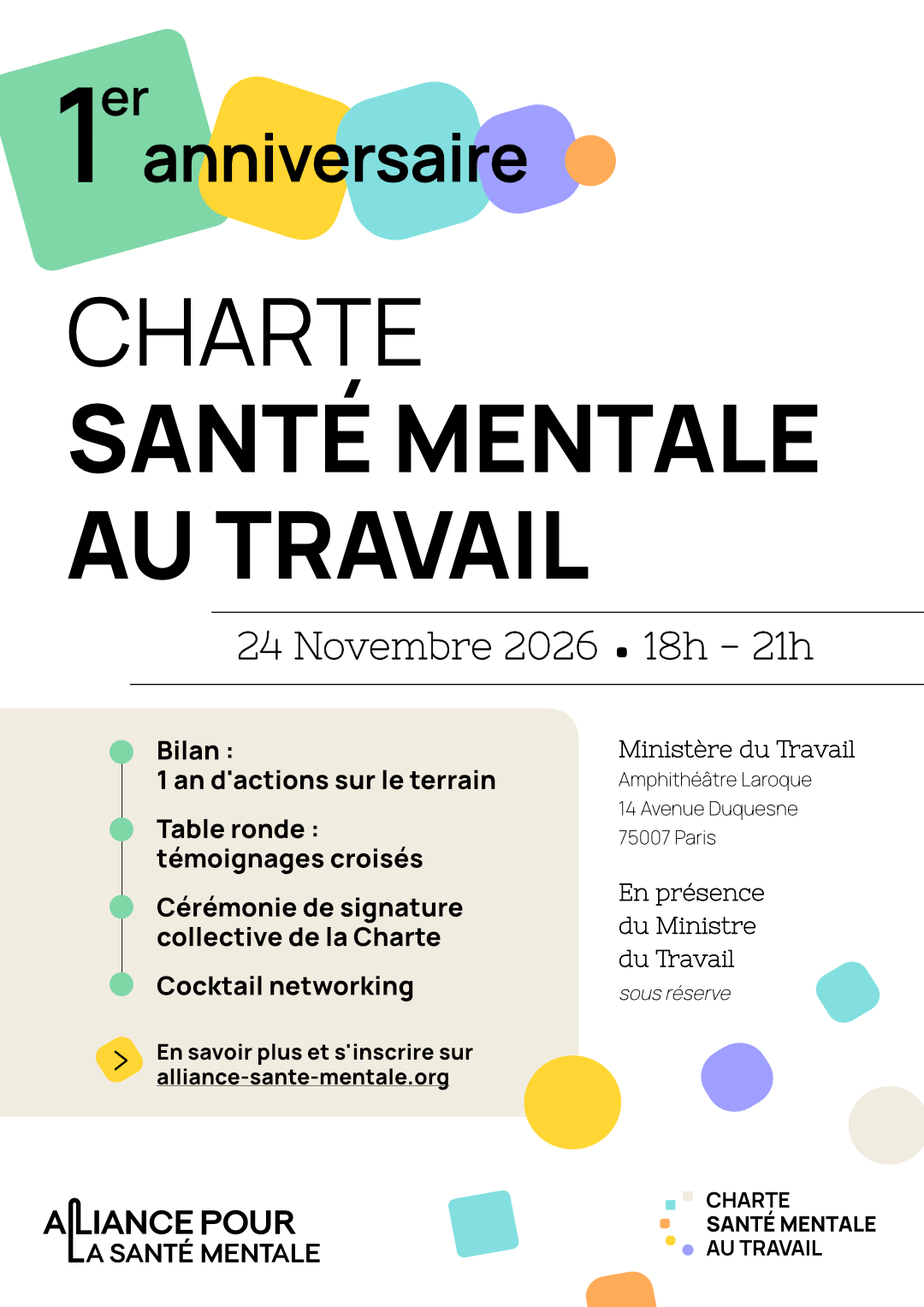 1ᵉʳ anniversaire de la Charte : célébrez votre engagement au Ministère du Travail !